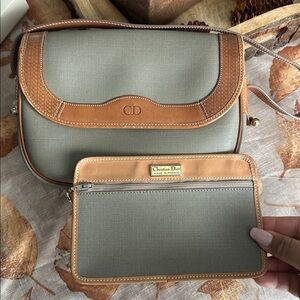 Vintage Dior Honeycomb Shoulder Bag - With Removable Insert